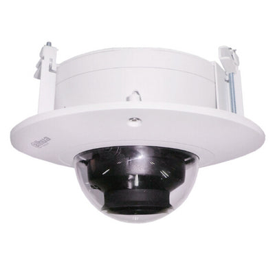 Supporto di arresto - Per telecamere dome - Adatto per esterni - Colore bianco - Carica massima 1.5Kg - SECC e PC