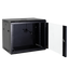 Wall-mounted rack cabinet - Up to 4U 19" rack - Up to 60 Kg load - With ventilation and cable management - Fan included - Power strip with 6 sockets included