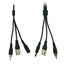 Combined cable RG59 + Audio + DC - Mini RG59 with BNC connector - Audio cable via RCA - Power cable via Jack - Length 20 m - Low losses