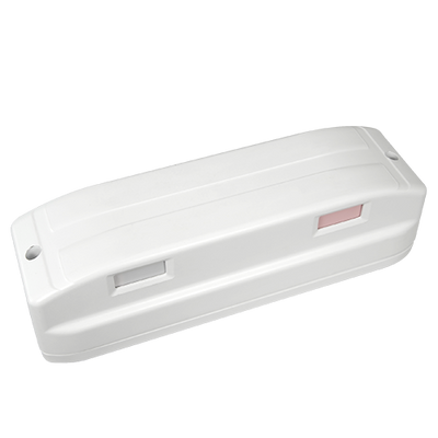 PIR detector - Built-in Ajax transmitter - Microwave and PIR double curtain type - Double PIR detection 9m for each side - Open space distance 1600m - Outdoor use