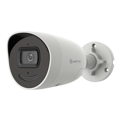 Cámara IP de 4 Mpx - Sensor de Luz Ultra Baja de 1/4" - H.265+ | Lente de 2,8 mm | WDR | IR 40 m - Micrófono | Altavoz | Alarma | Luz con función disuasoria - Truesense2: Filtro mejorado para falsas alarmas - Captura de Cara