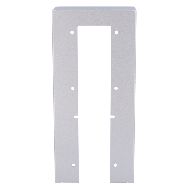 Video intercom cover - Specific for Akuvox AK-R27(8)A video intercoms - Dimensions: 287mm (Al) x 132mm (An) x 40mm (Fo) - Made of galvanized steel - Rain shield - Flush mounting