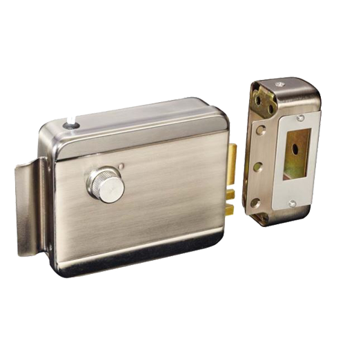 Electromechanical surface lock - Opening mode Fail Safe (NC) - Applicable to fire systems - Status LED - Programmable automatic closing - Left opening outwards
