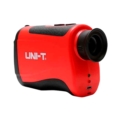 Misuratore laser - Design antiscivolo e silenzioso - Ottica 25 mm - Telescopio con zoom ottico 7X - Intervallo fino a 1000m con precisione millimetrica - Misurazione della distanza, dell'angolo e della velocità
