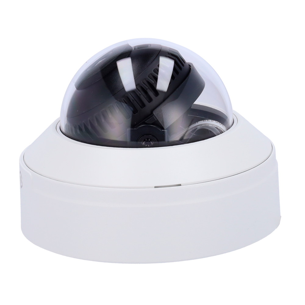 Safire Smart - Telecamera Dome IP gamma E1 Intelligenza Artificiale - Risoluzione 4 Megapixel (2566x1440) - Ottica 2.8 mm | Microfono integrato | IR 50m - IA: Classificazione di persone e veicoli - Waterproof IP67 & IK10 | PoE (IEEE802.3af)