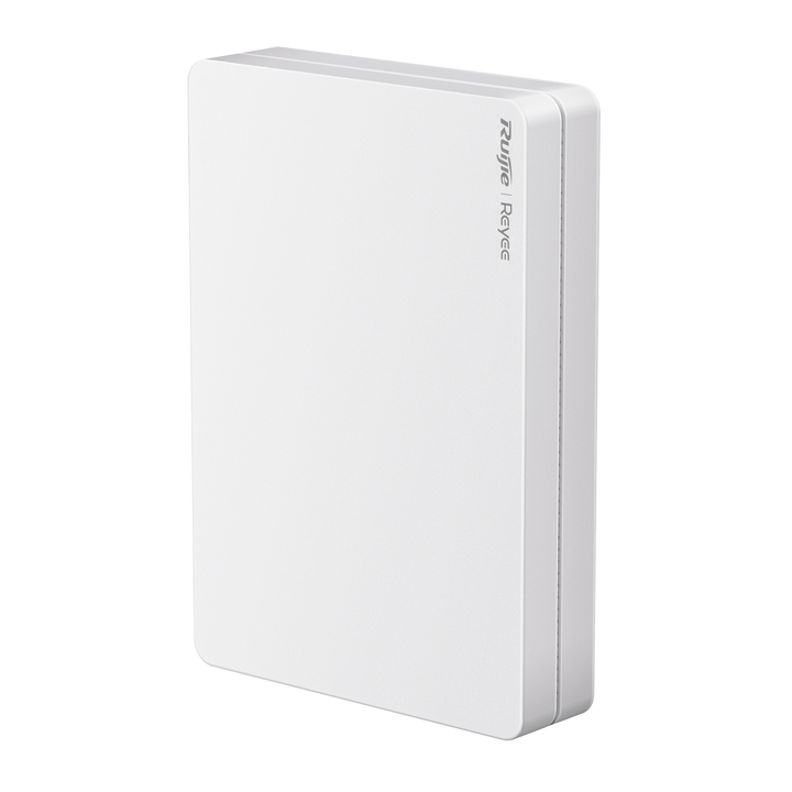Reyee - AP de Pared Omnidireccional Wi-Fi 6 - Frecuencia 2.4 y 5 GHz / 160MHz Ancho de Canal - Rendimiento Wi-Fi hasta 3000 Mbps - Antenas MU-MIMO 2x2 en 2.4GHz, 2x2 en 5GHz - Instalación cajas mecanismo / 4 Puertos RJ45