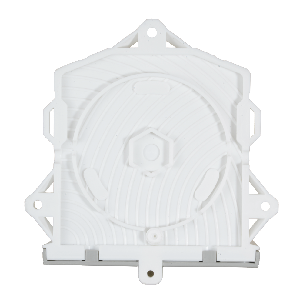 Junction box for dome cameras - Suitable for all surfaces - Roof or wall installation - Made of plastic - White colour