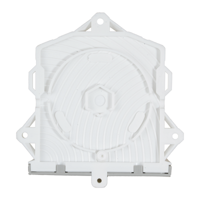 Junction box for dome cameras - Suitable for all surfaces - Roof or wall installation - Made of plastic - White colour