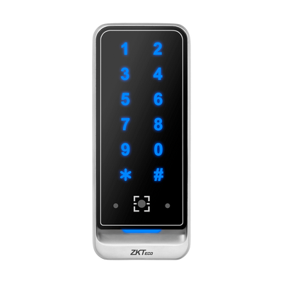 Lettore di accesso - Accesso tramite codice QR, scheda EM e PIN - indicatore LED e acustico - Wiegand 26/34 | RS485 - Compatibile con i controller ZKTeco - Adatto per esterni IP65