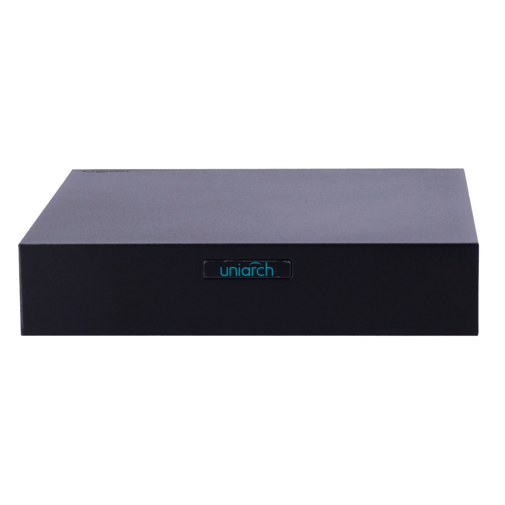 Videoregistratore NVR Uniarch - 6 CH video - Larghezza di banda 64Mbps - HDMI Full HD e VGA - Risoluzione massima 6Mpx - Supporta 1 hard disk Max. 6 Tb