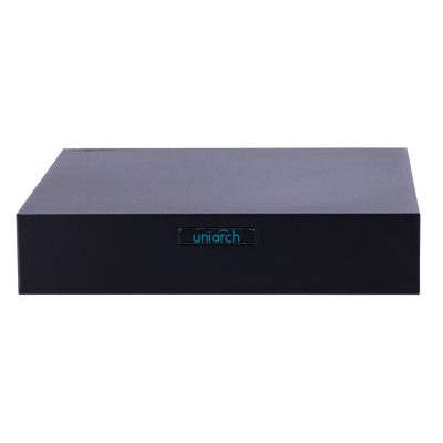 Videoregistratore NVR Uniarch - 6 CH video - Larghezza di banda 64Mbps - HDMI Full HD e VGA - Risoluzione massima 6Mpx - Supporta 1 hard disk Max. 6 Tb