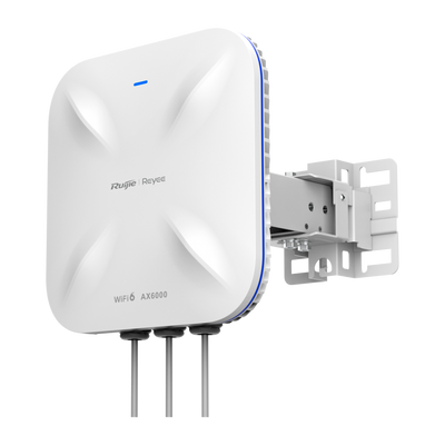 Reyee - AP Direccional Wi-Fi 6 Alta Densidad - Frecuencia 2.4 y 5 GHz / Conexión Canal 160MHz - Soporta 802.11a/b/g/n/ac/ax - Velocidad de transmisión hasta 6000 Mbps - Antenas MU-MIMO 4x4 en 2.4GHz , 4x4 en 5GHz