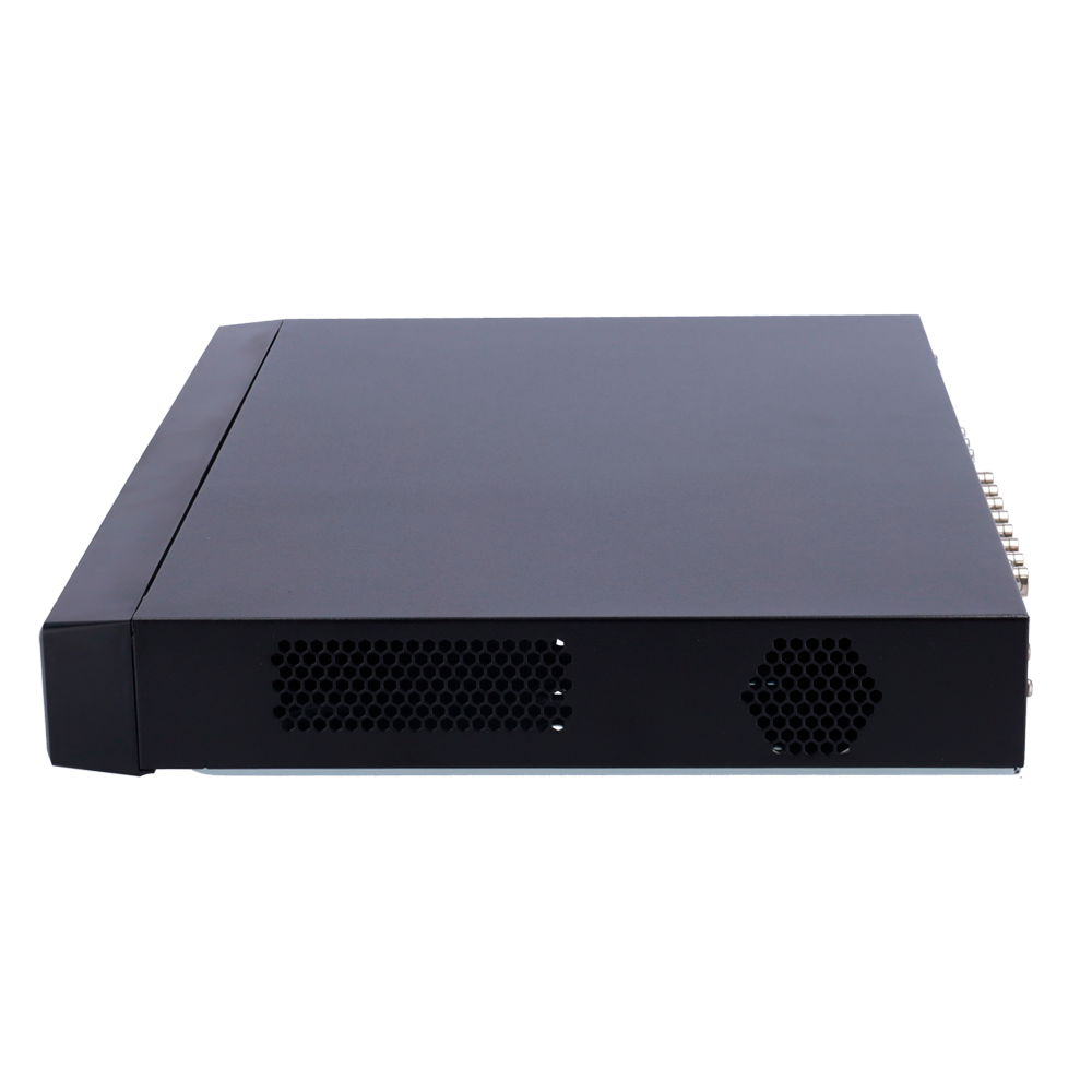 5n1 X-Security Video Recorder - 16 CH HDTVI/HDCVI/AHD/CVBS/Up to 24CH IP (5Mpx) - 2 CH Facial Recognition | Perimeter protection. - 16 CH Recognition of people and vehicles - Recording resolution 5M-N - Alarms | All-over-Coax audio