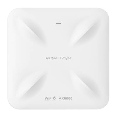 Reyee - AP Omnidirezionale Wi-Fi 6 ad Alta Densità - Frequenza 2.4 e 5 GHz  - Supporta 802.11a/b/g/n/ac/ax - Velocità di trasmissione fino a 6000 Mbps - Antenne MU-MIMO 4x4 in 2.4GHz, 4x4 in 5GHz