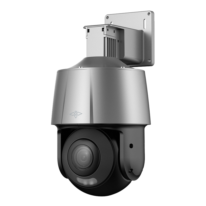 Cámara IP PTZ X-Security 4 Mpx Gama Lite - Velocidad Pan 80º/s Tilt 56º/s - 1/3” STARVIS CMOS - Compresión H.265+ / H.265 / H.264+ / H.264 - Lente 4 mm |  Full-Color - IP66 | Audio | Micrófono