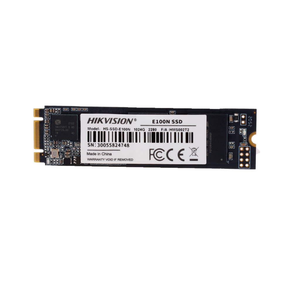Hard disk Hikvision SSD - Capacità 1024GB - Interfaccia M2 SATA III - Velocità di scrittura fino a 550 MB/s - Lunga durata - Ideale per piccoli server o PC