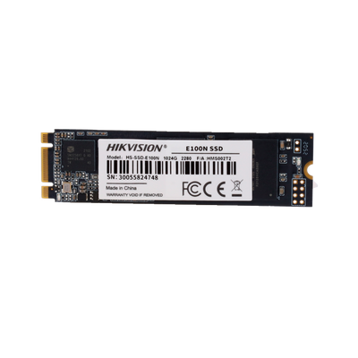 Hikvision SSD hard drive - 1024GB capacity - M2 SATA III interface - Writing speed up to 550MB/s - Long life - Ideal for small servers or PCs
