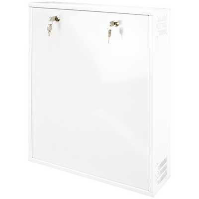 Box di sicurezza - Speciale per installazione a parete - Formato verticale - 2 chiavi e serrature  - Ingressi per cablaggio - IP 20