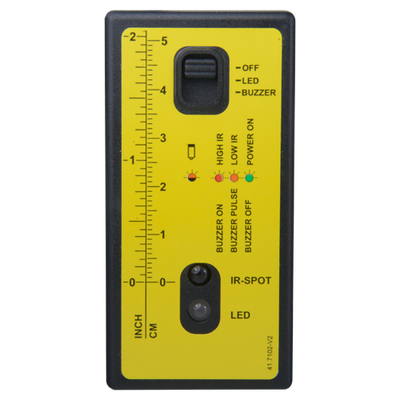 GJD - Ray finder - Correct installation of laser detectors - LED and informative buzzer - Compatible with GJD505 and GJD509