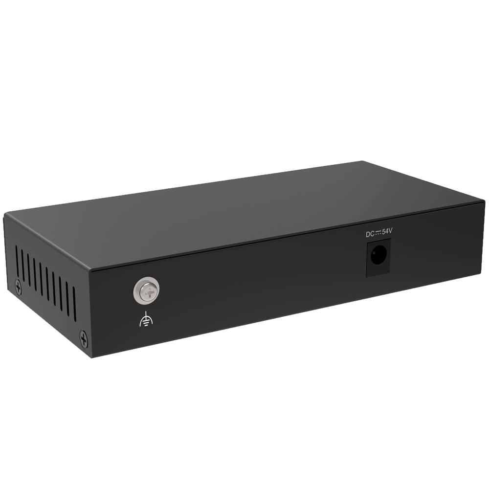 Reyee Switch PoE da Tavolo - Alloggiamento in Metallo - 6 porte RJ45 10/100 Mbps - 4 Porte PoE+ 802.3af/at + 2 Porte Uplink - Plug and Play - Tecnologia a risparmio energetico