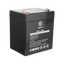 Rechargeable battery - AGM lead-acid technology - Voltage 12 V - Capacity 5.0 Ah - 105 x 90 x 70 mm / 1630 g - For backup or direct use