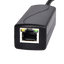 PoE Splitter
 - Per telecamere IP no PoE
 - Ingresso RJ45 (PoE) / Uscita RJ45 e jack  - Velocità 10/100Mbps - Potenza massima 30 W / DC 12 V / 2A - PoE IEEE802.3af / PoE IEEE802.3at