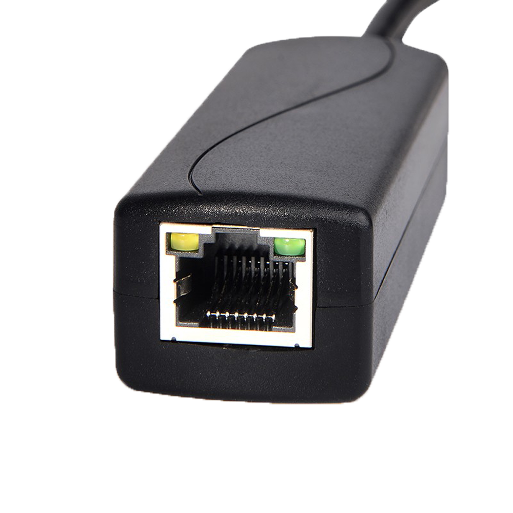 PoE Splitter
 - Per telecamere IP no PoE
 - Ingresso RJ45 (PoE) / Uscita RJ45 e jack  - Velocità 10/100Mbps - Potenza massima 30 W / DC 12 V / 2A - PoE IEEE802.3af / PoE IEEE802.3at