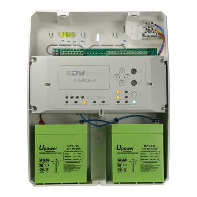 Central convencional de 4 zonas - 2 salidas de sirena - 2 salidas de alarma y fallo y 2 salidas de relé configurables - Salida de repetidor - Hasta 30 detectores por zona - Detección automática de resistencia de fin de línea