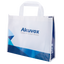 Akuvox - Borsa riutilizzabile con manici - Fibra di poliestere - Colore blu e bianco - Innowatt