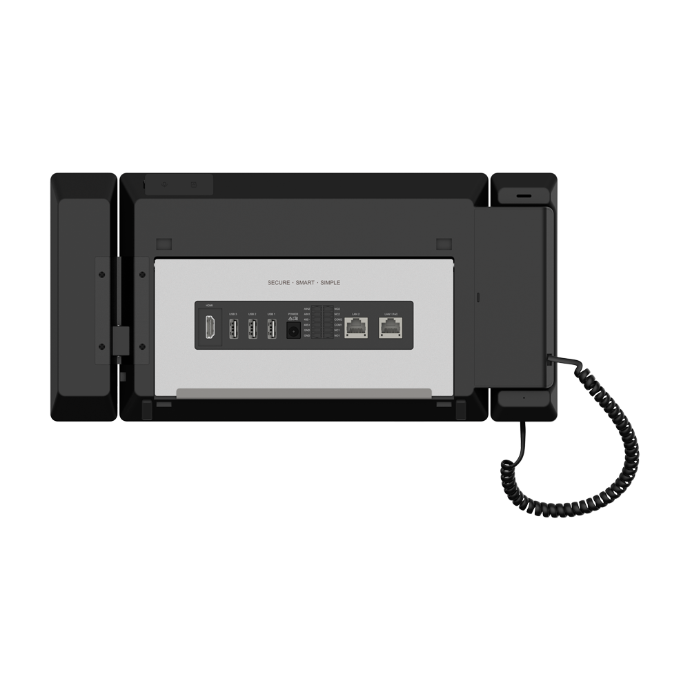 Postazione master per videocitofoni - Display IPS di 10.1" - Audio omnidirezionale - Comunicazione PoE Standard - Visualizzazione di telecamere IP - Telefono per la comunicazione - Slot Micro SD