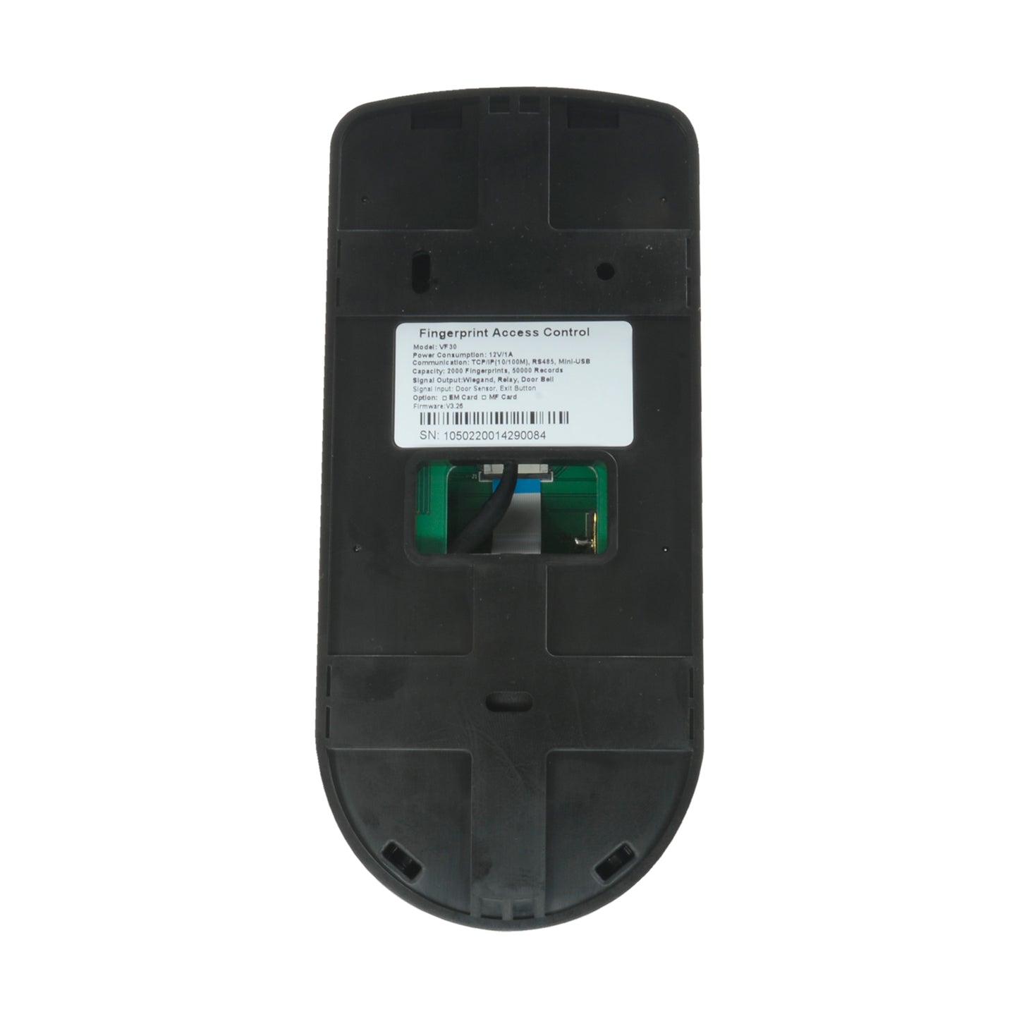 Lector biométrico autónomo ANVIZ - Huellas, MF y teclado - 2000 registros / 50000 registros - TCP/IP, RS485, miniUSB, Wiegand 26 - Controlador integrado | Anti-passback - Control de grupos y tiempos