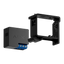 Staffa per guida DIN - Compatibile con AJ-RELAY - Compatibile con AJ-WALLSWITCH - Colore nero - Innowatt