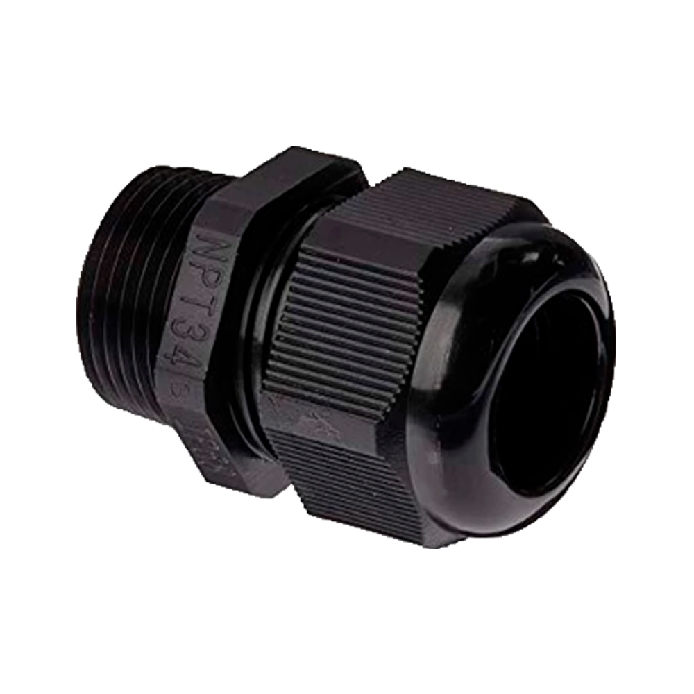 Racor estanco - Plástico - Diámetro 13~18mm - IP68 - Color negro