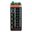 Switch PoE X-Security Carril DIN - 16 puertos PoE RJ45 + 4 puertos SFP - Velocidad 10/100/1000 Mbps - 90W puertos 1-2 / 30W puertos 3-8 / Máximo 120W - PoE/PoE+/Hi-PoE / Hasta 250m / PoE Watchdog - VLAN/STP/RSTP/ERPS/LACP/StaticLAG/IGMP Snooping