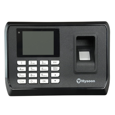 Control de asistencia Hysoon - Huellas dactilares, tarjeta EM y teclado - 2000 registros / 160 000 registros - TCP/IP, WiFi, USB Flash, pantalla a color de 2,4" - Modo de control de asistencia - Software gratuito eTime