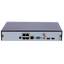 X-Security WizSense AI IP Video Recorder - 4 CH IP Video | 4 CH PoE - Maximum recording resolution 12 Mpx - Bandwidth 80 Mbps - HDMI Full HD and VGA output - Allows 1 hard disk