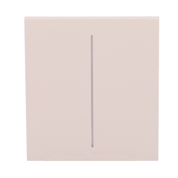Ajax - LightSwitch CenterButton - Double Light Switch Touch Panel - Compatible with AJ-LIGHTCORE-2G - LED Backlight - Contactless Center Touch Panel - Ivory Color