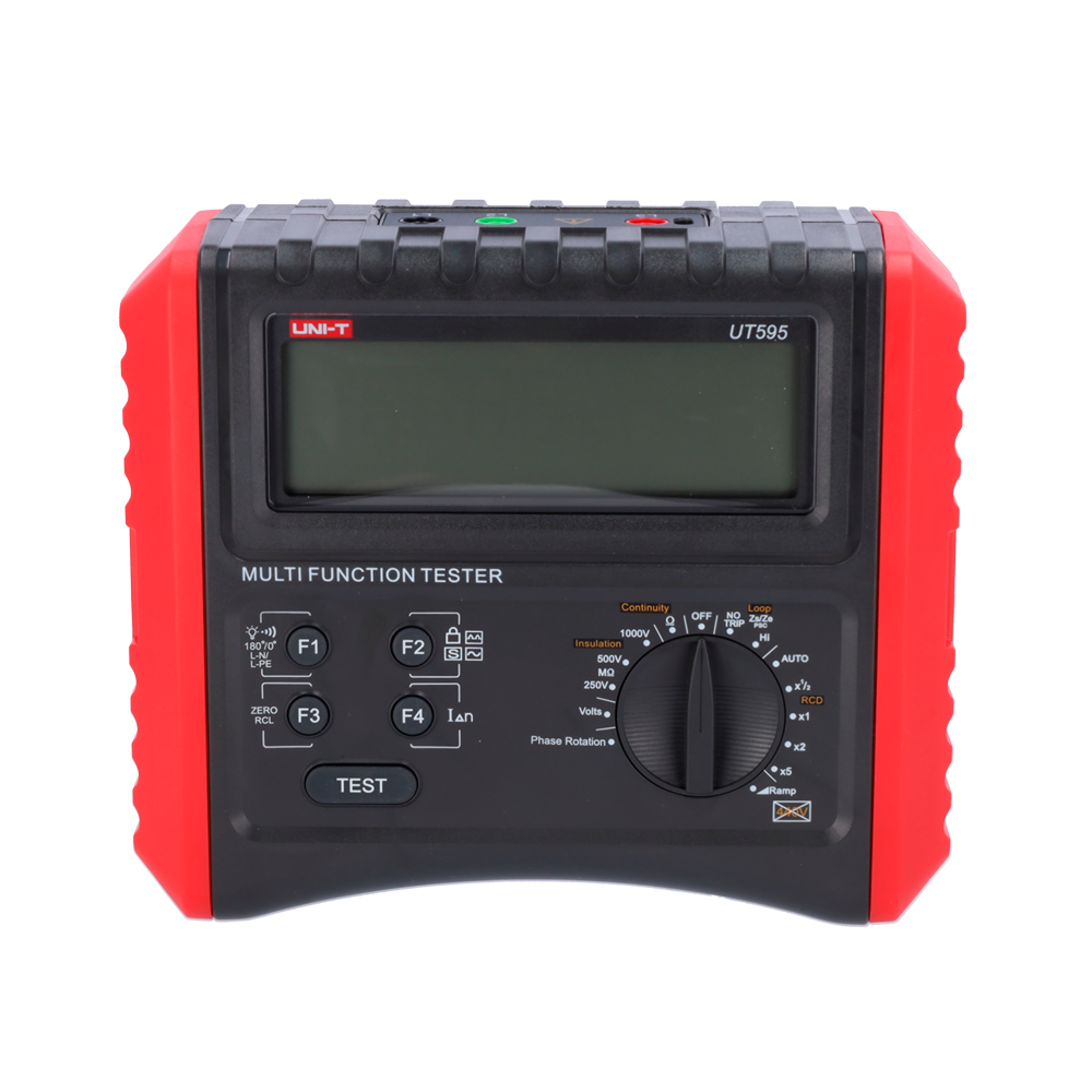 Multifunction Installation Meter - 9999 Count LCD Display - Insulation Resistance and Continuity Measurement - Line and Loop Impedance Measurement - RCD Test | Ramp RCD Test - Phase Sequence Tester