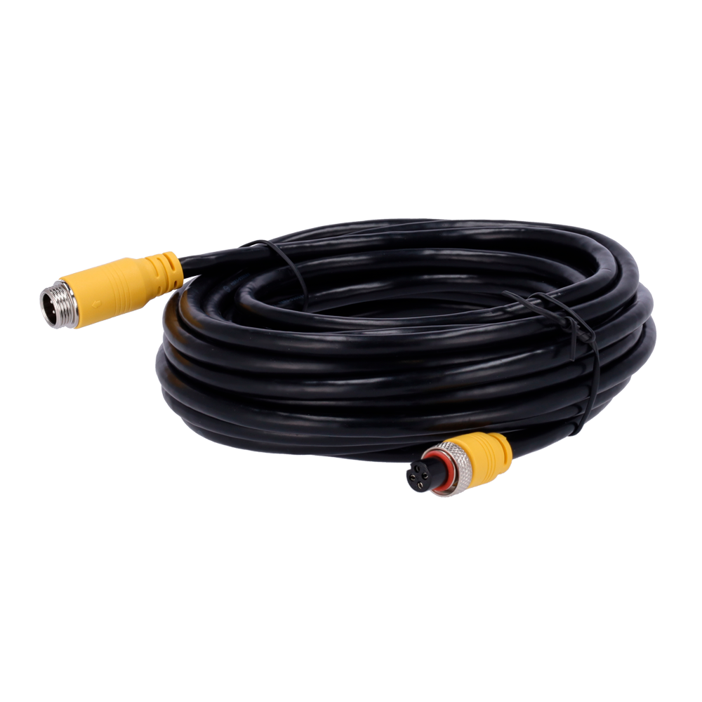 Streamax - Cavo per telecamere AHD - Connettore M12 tipo aviazione - 4 Pin - Lunghezza 3m - Maschio - Femmina