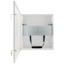 Box di sicurezza - Speciale per installazione a parete - Formato verticale - 2 chiavi e serrature  - Ingressi per cablaggio - Per Monitor, Switch POE, Videoregistratore e Rack 19´