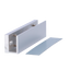 Perfil en U para ventosas - Compatible con YF-180XX - Abre tanto exterior como interiormente - Para puertas de cristal sin marcar - Espesor de cristal entre 8-15 mm - Fabricado en duraluminio