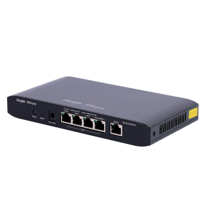 Reyee Router Controller Cloud -  5 Porte RJ45 10/100 /1000 Mbps - 4 Porte PoE+ 802.3af/at / Massimo 54W - Supporta fino a 2 WAN per il failover o il bilanciamento - Fino a 500Mbps di larghezza di banda - Server VPN IPSec, L2TP, PPTP