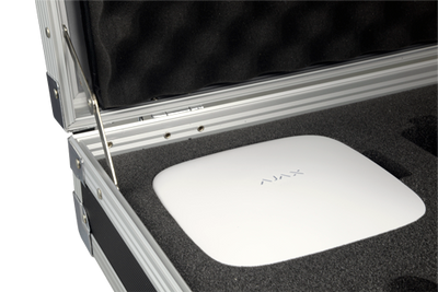 Valigetta Demo Ajax - Kit di allarme professionale - Certificato Grado 2 - Comunicazione Ethernet e GPRS - Senza fili 868 MHz Jeweller - App Cellulare e Web / Colore bianco - Innowatt