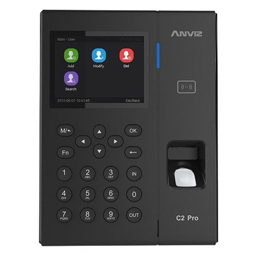 Time and Attendance Control - Fingerprints, MF and keyboard - 5000 records / 100000 logs - WiFi, TCP/IP, USB, RS232, Relay - 8 Time Attendance Control Modes - CrossChex and Cloudclocking software