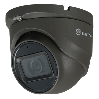 Safire Gamma PRO Dome Cameras - 4 in 1 output - 5 Mpx high performance CMOS - 3.6 mm lens | IR range 30 m - Audio over coaxial cable - Waterproof IP67