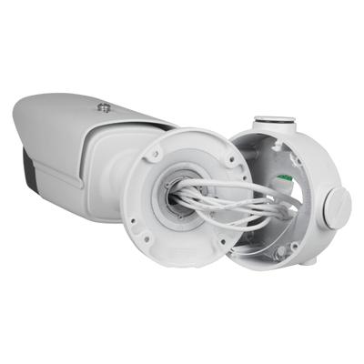 Cámara termográfica Hikvision Dual IP - 160x120 Vox | Lente de 3 mm - Medición remota de temperatura corporal - Sensor óptico 1/2.7” 4 Mpx | Lente de 4 mm - Sensibilidad térmica ≤40mK - Alta precisión ±0,5ºC