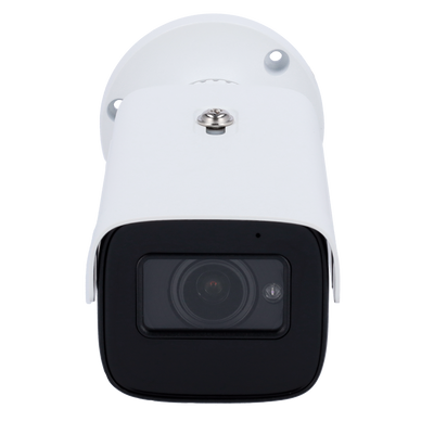 Safire Smart - Telecamera Bullet IP gamma E1 Intelligenza Artificiale - Risoluzione 4 Megapixel (2566x1440) - Ottica Motorizzata 2.8~12mm | Audio| IR 50m - IA: Classificazione di persone e veicoli - Waterproof IP67 | PoE (IEEE802.3af)
