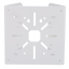 Staffa per pali/lampioni - Per telecamere bullet o dome - Design universale - Adatto per esterni - Colore bianco - Passacavo