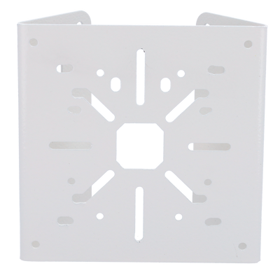 Bracket for poles/lampposts - For bullet or dome cameras - Universal design - Suitable for outdoor use - White color - Cable gland
