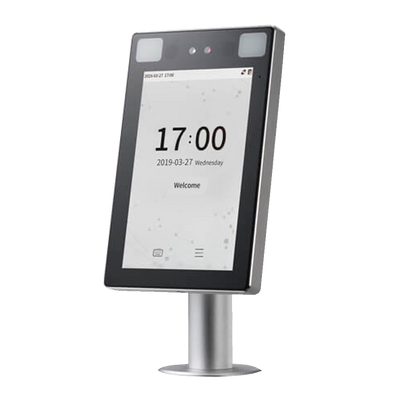 Controllo accessi e presenza per tornelli IP68 - Riconoscimento facciale, del palmo della mano, scheda EM e PIN - 30.000 volti | 1.000.000 registri - 8" IPS touch | TCP/IP, WiFi, RS485 e Wiegand - Soft. Accessi: ZKBioCV - Soft. Presenza: ZKBioTime8 | GoTi